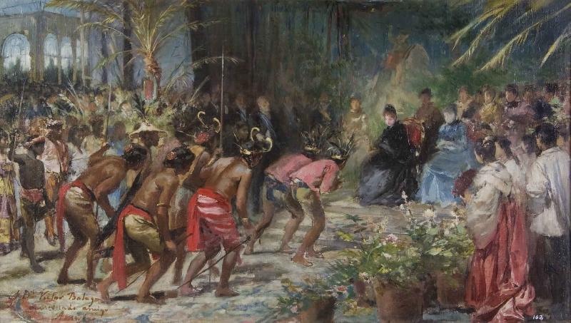 Francisco Jose de Goya Esbos de la inauguracio de lExposicio Nacional de les Illes Filipines oil painting image